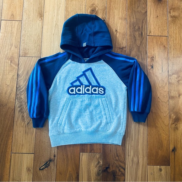 Adidas Sweatshirt Hoody Boys Size 5 - Picture 1 of 9